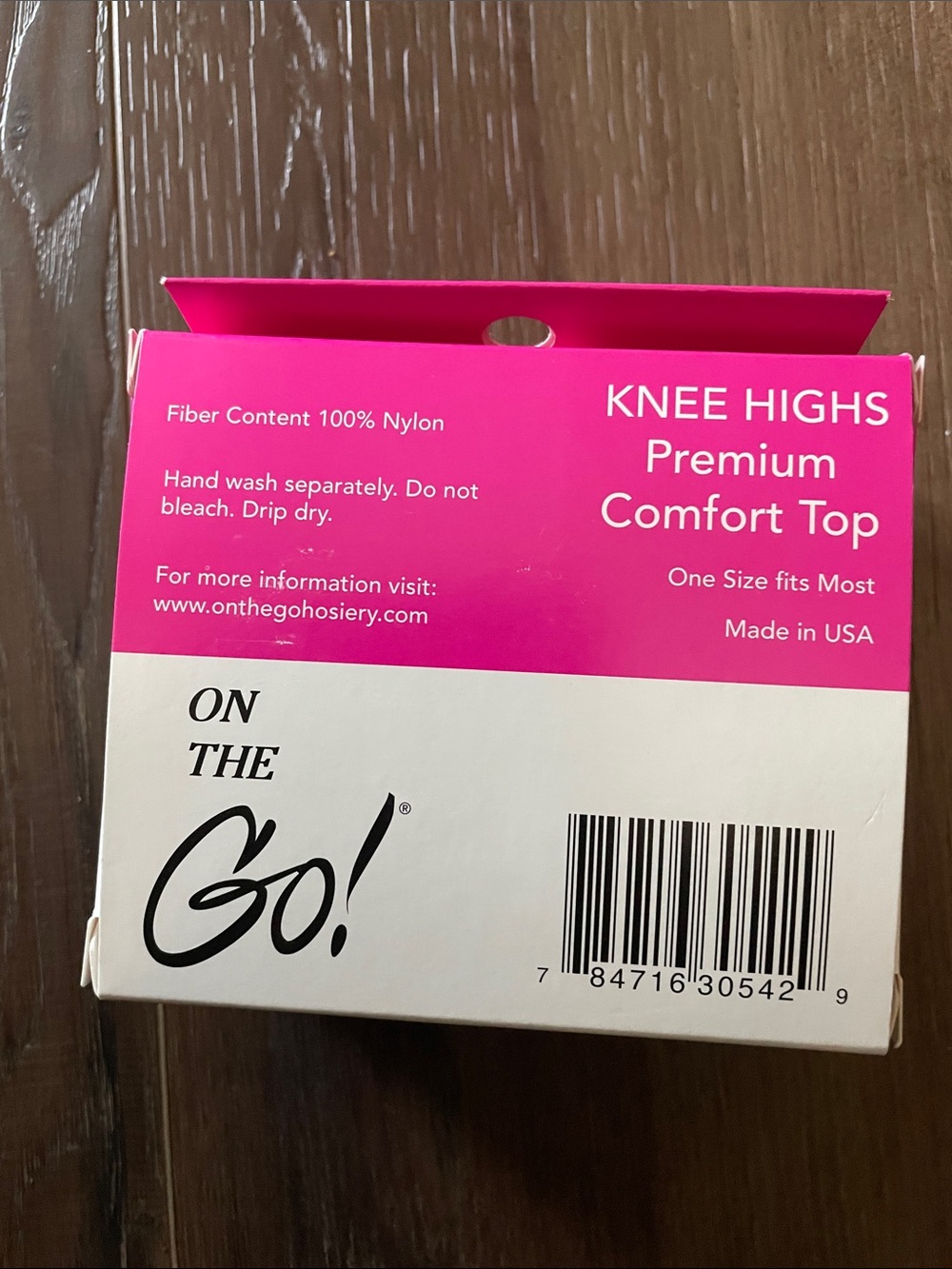 On the go Premium Comfort Top knee Highs 6 pair NUDE - New - Picture 2 of 2